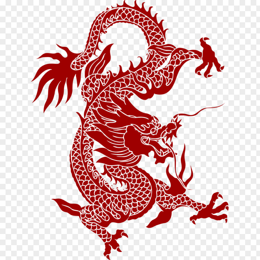 Dragon Chinese Pattern PNG