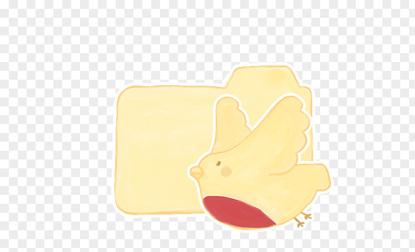 Folder Vanilla Birdie Material Yellow Finger PNG