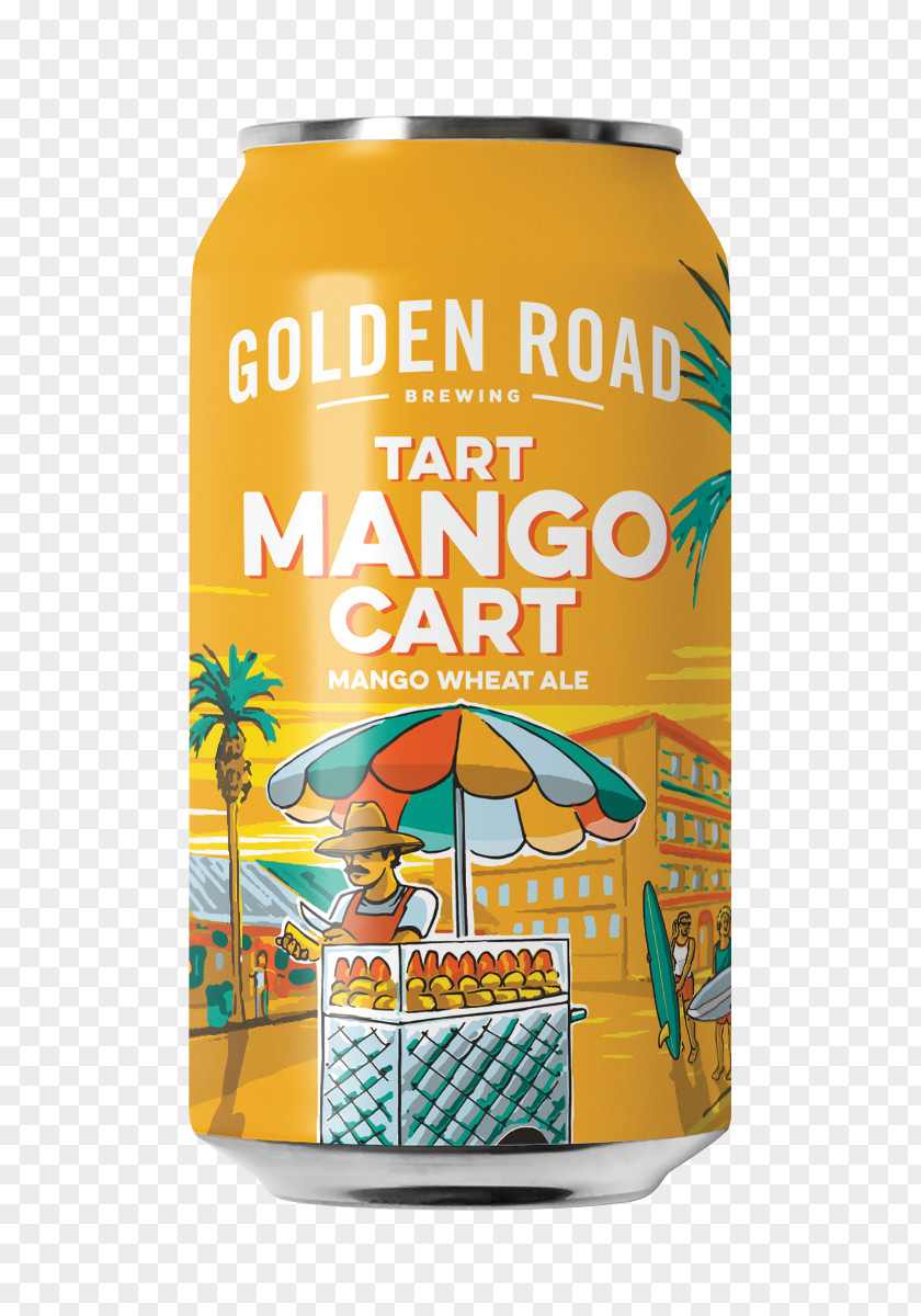 Manggo Wheat Beer Golden Road Brewing Los Angeles India Pale Ale PNG
