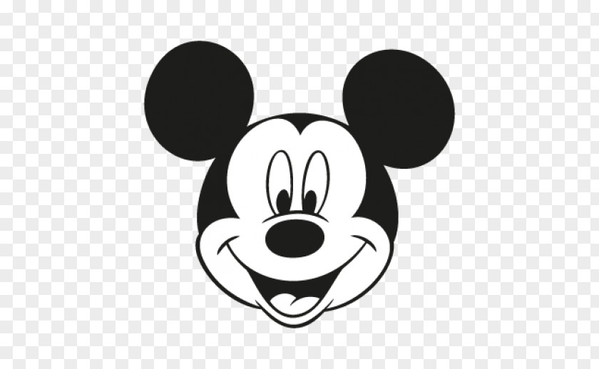 Mickey Mouse Head Silhouette Vector Minnie Face Clip Art PNG