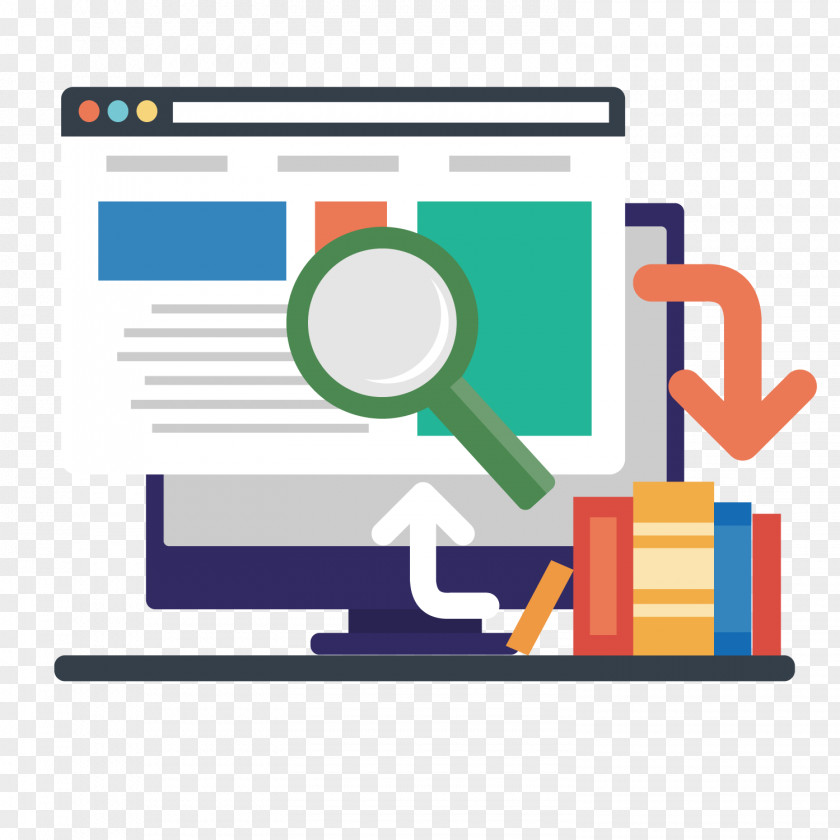 Vector Search Illustration PNG