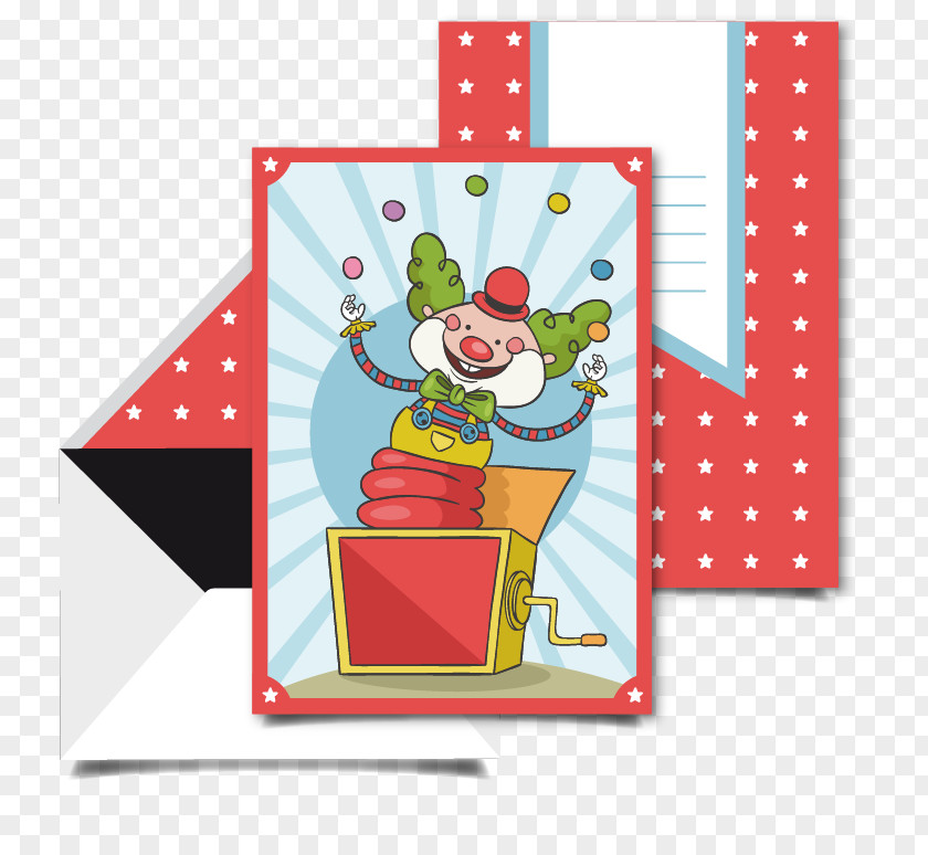 Clown Birthday Card PNG