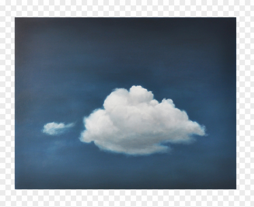 Hand Painted Clouds Cumulus Landscape Painting Desktop Wallpaper PNG