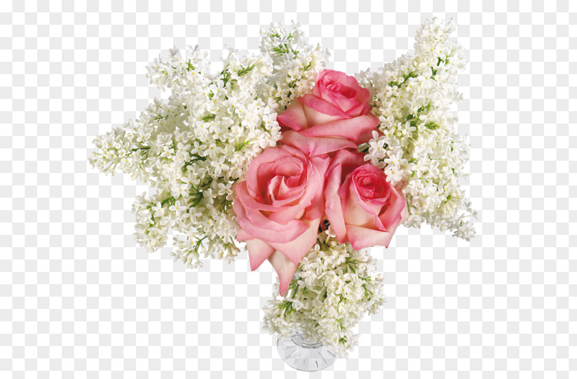 Lilac Flower Vase Bouquet Rose Cut Flowers PNG