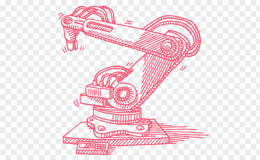 Robot Robotic Arm Industrial Drawing Mobile PNG