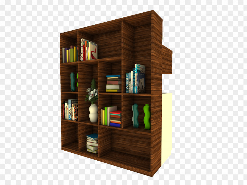 Store Shelf Bookcase Tableware Living Room PNG