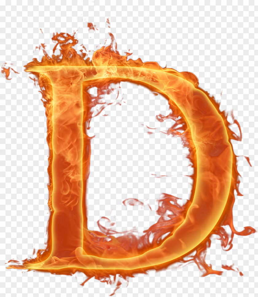 Flame Letter Alphabet Font PNG
