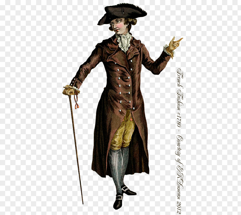 France 18th Century 1700s 1780s Costume PNG