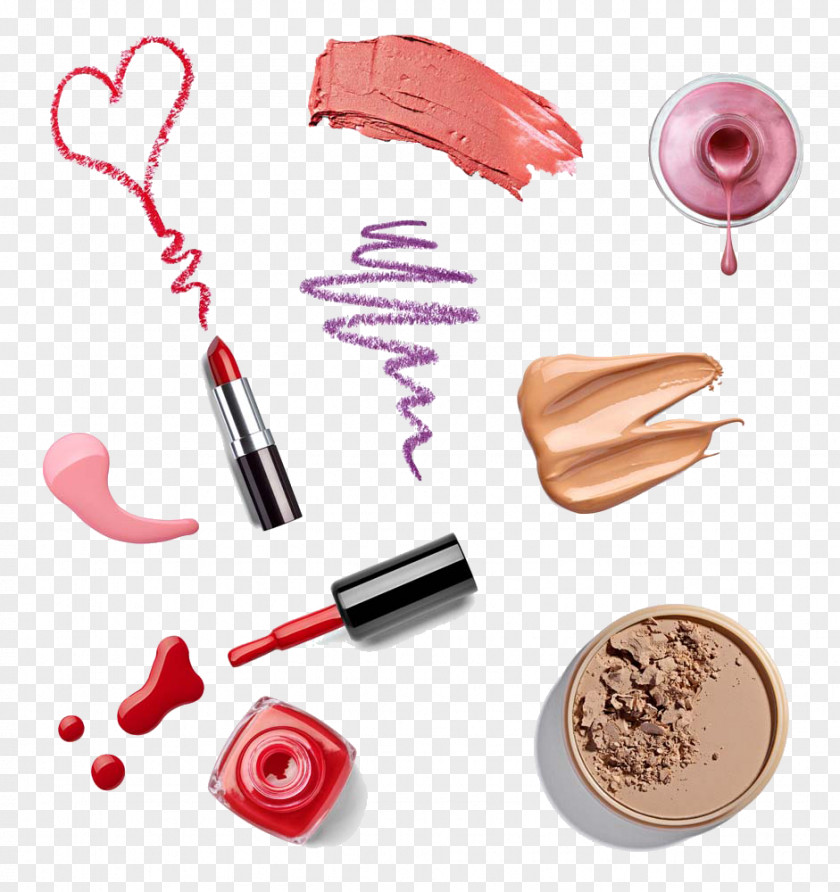 Lipstick Nail Polish Cosmetics Foundation Eye Liner Make-up Artist PNG
