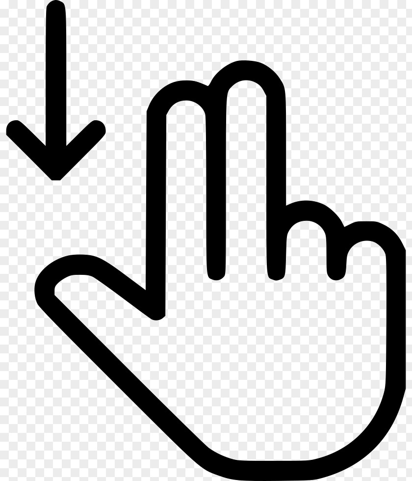 Scroll Down Computer Mouse Pointer Gesture Hand Cursor PNG