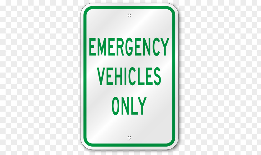 Emergency Vehicle Parking Traffic Sign Brand PNG