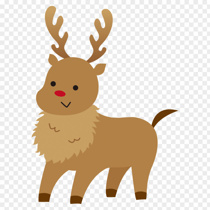 Reindeer Christmas Day Clip Art Card Illustration PNG