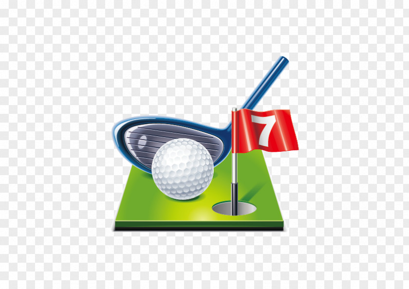 Vector Golf Course Club Ball PNG