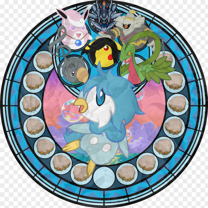 Window Stained Glass Pokémon PNG