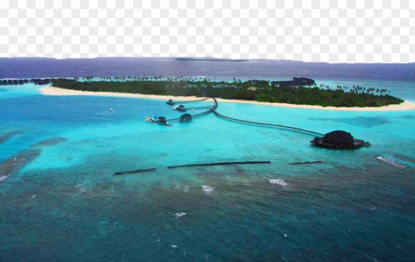Xierdunyi Lu Island Aerial View Maldives Hilton Hotels & Resorts PNG