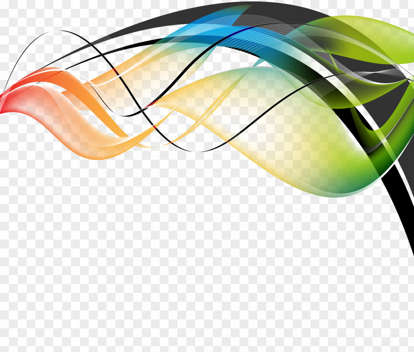 Abstract Color Line Clip Art PNG