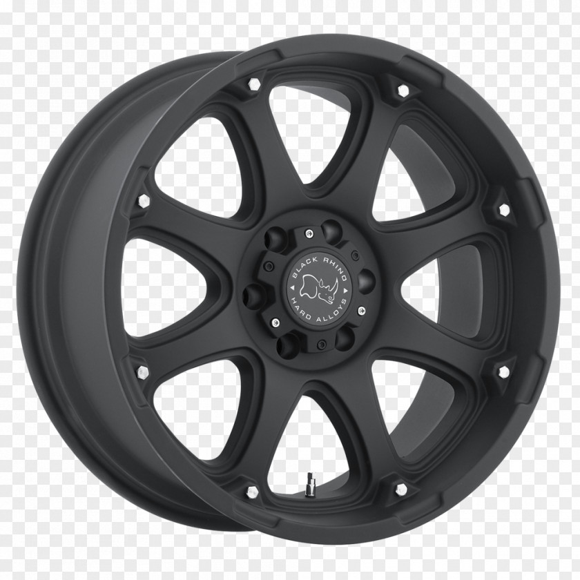 Black Tire Car Rim Alloy Wheel PNG