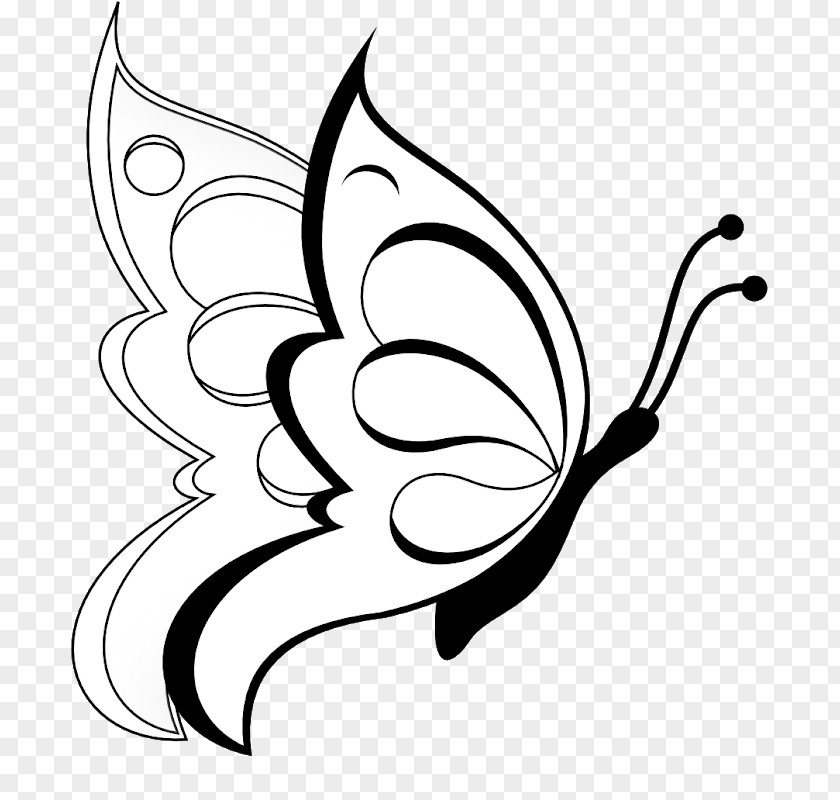Thank You Enjoy Butterfly Coloring Book Drawing Sketch PNG