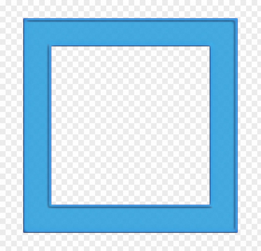 Rectangle Turquoise Background Blue Frame PNG