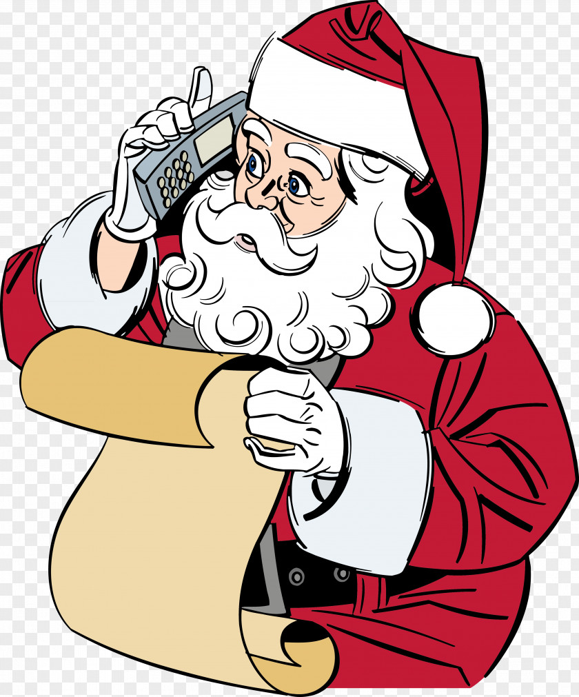 Santa Claus Thumb Christmas Clip Art PNG