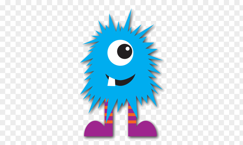 Blue Monster Photo Party Cookie Clip Art PNG