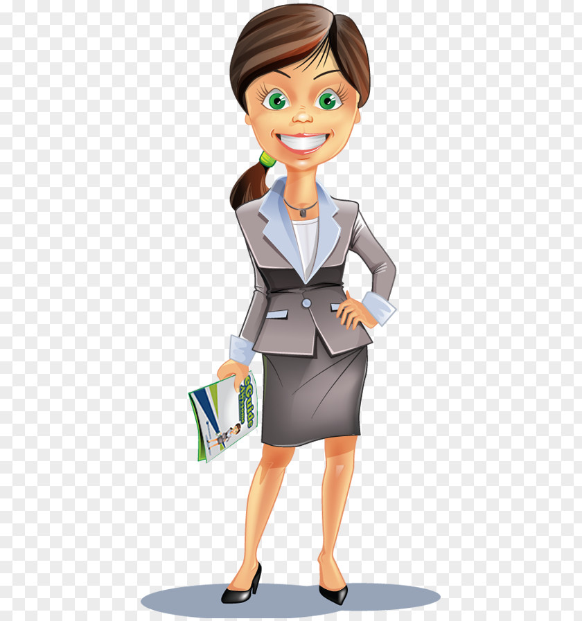 Business Businessperson Cartoon Woman PNG