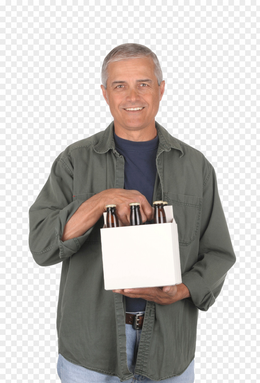 Middle-aged Male Lecturer Beer Stock Photography Wine Bottle Drink PNG