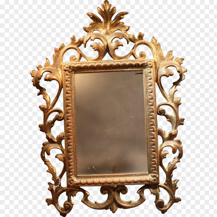 Mirror Picture Frames Rococo 18th Century PNG