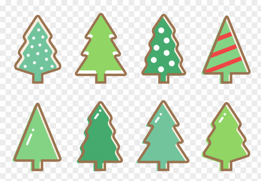 Vector Cute Hand-painted Christmas Tree Lights PNG