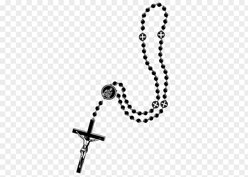 Vector Necklace Rosary Bead Prayer Clip Art PNG