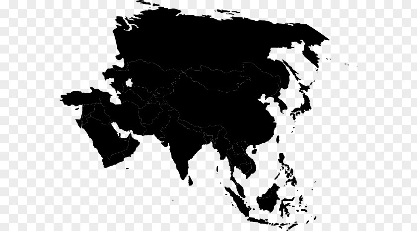 Asian Map Asia Globe Clip Art PNG