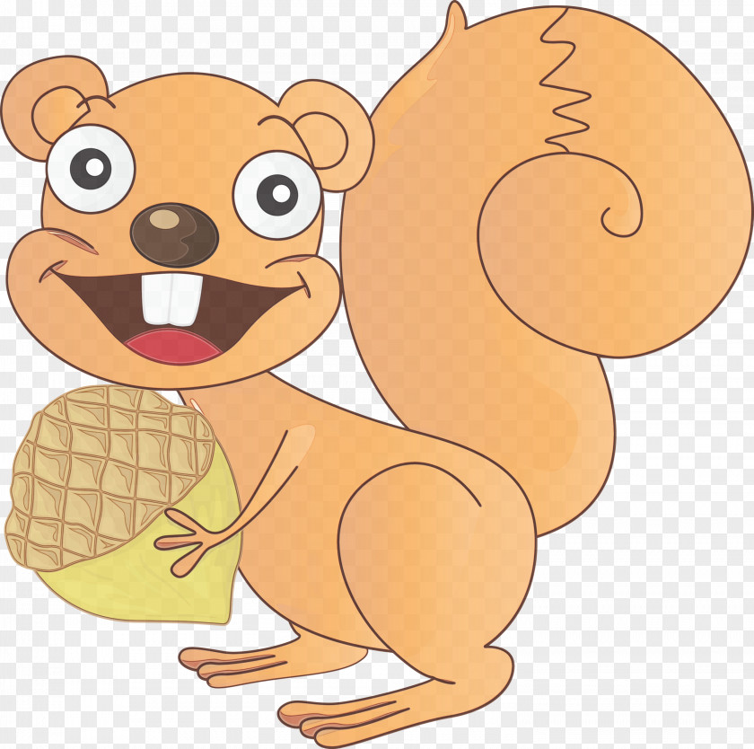 Cartoon Squirrel Animal Figure Brown Bear Chipmunk PNG