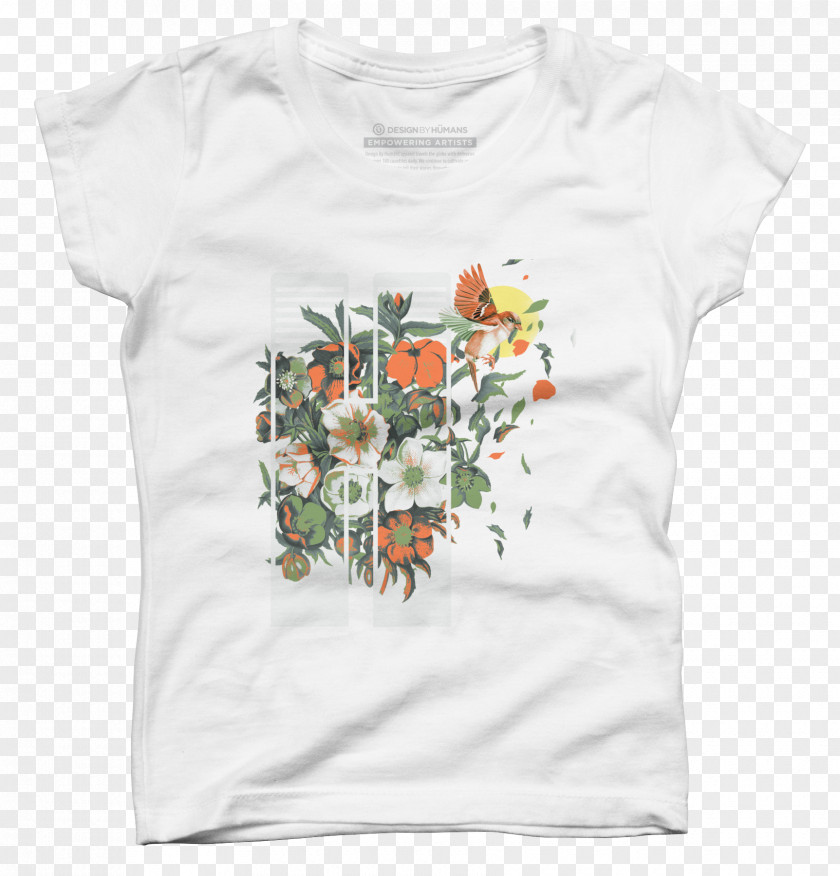 Floral Shirt T-shirt Ice Age Design By Humans Clothing Sleeve PNG