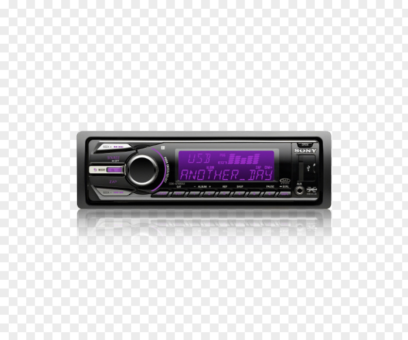 Sony Stereophonic Sound Radio Receiver CDX GT650UI CD Player Compact Disc PNG