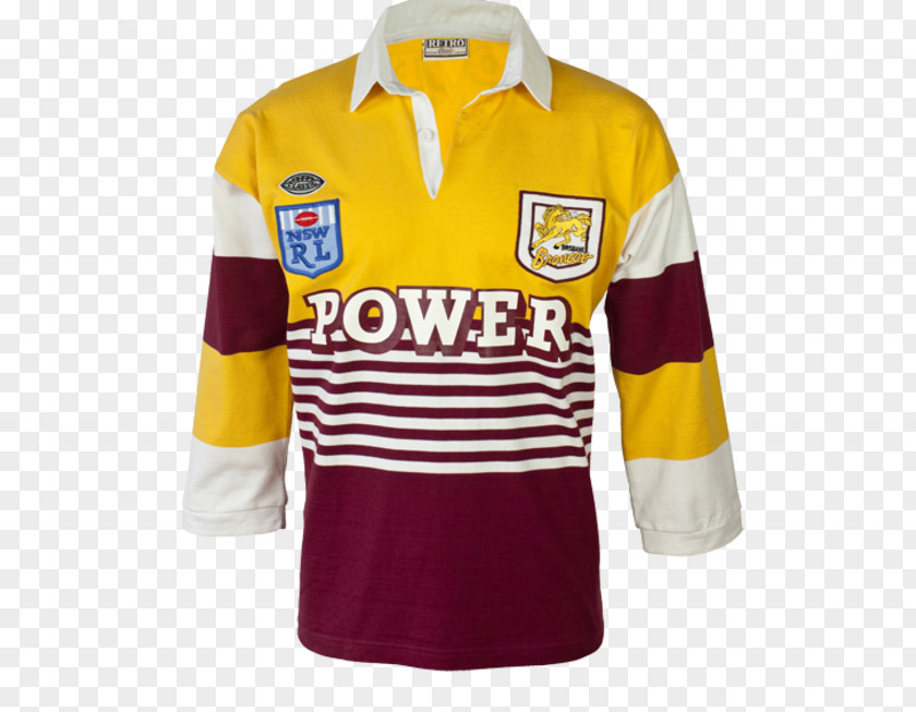 T-shirt Brisbane Broncos National Rugby League 1988 Denver Season Queensland Team PNG