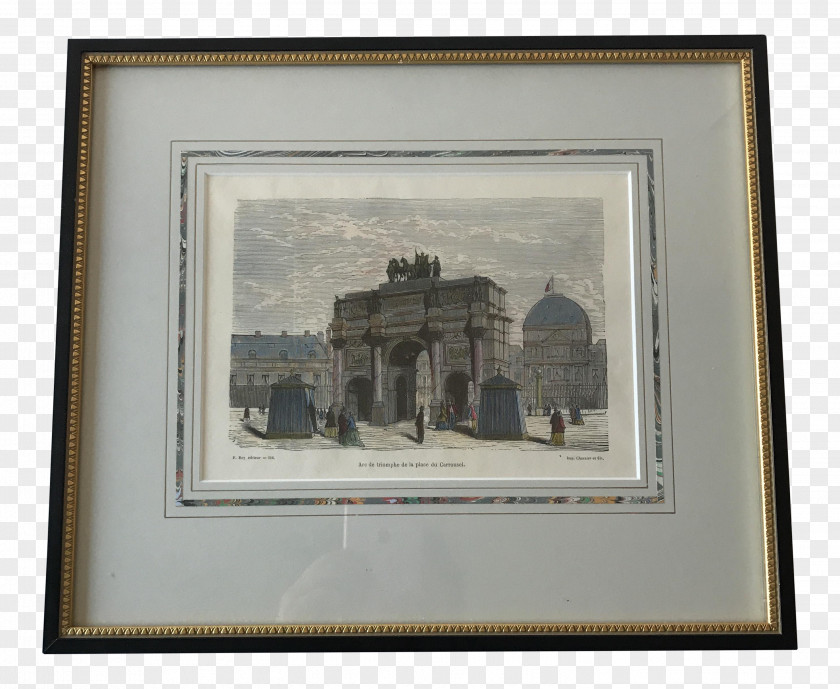 Arc De Triomphe Paris Monument Painting Birdcage Aviary PNG