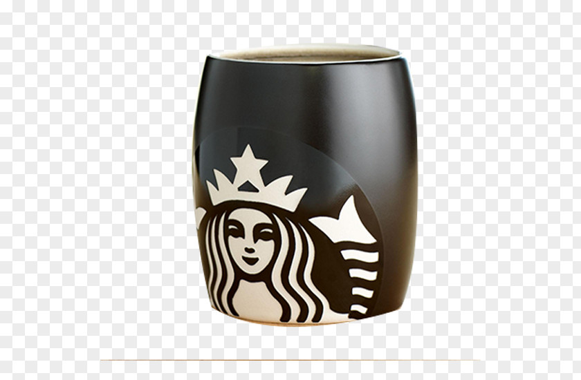 Black Starbucks Cup Coffee Tea Mug PNG