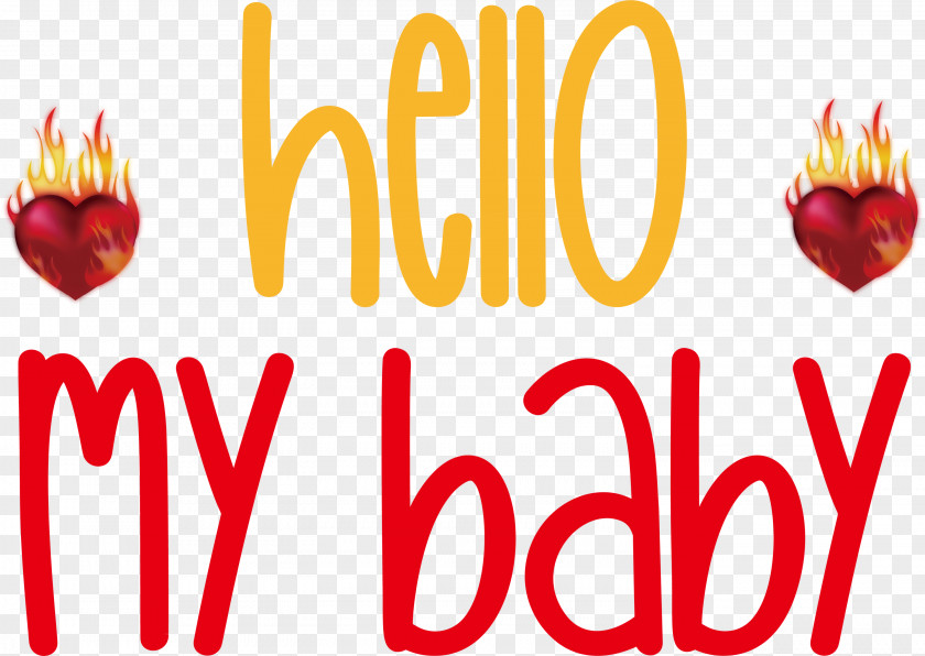 Hello My Baby Valentines Day Quote PNG