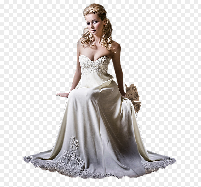 Bride Wedding Dress Woman White PNG