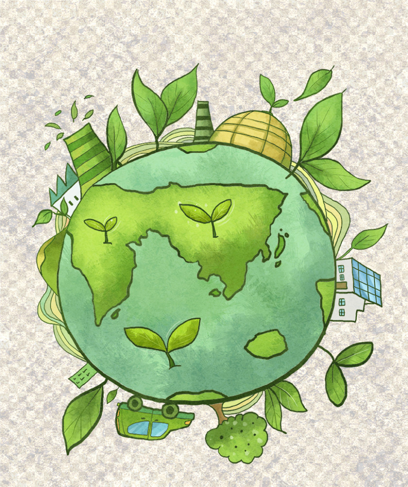 Green Earth Poster Environmental Protection Illustration PNG