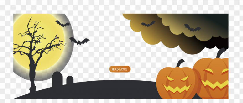 Halloween Banners Banner Illustration PNG