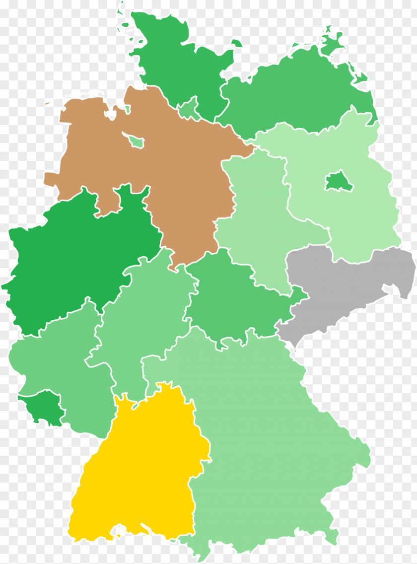 Map Germany German Reunification Vector PNG