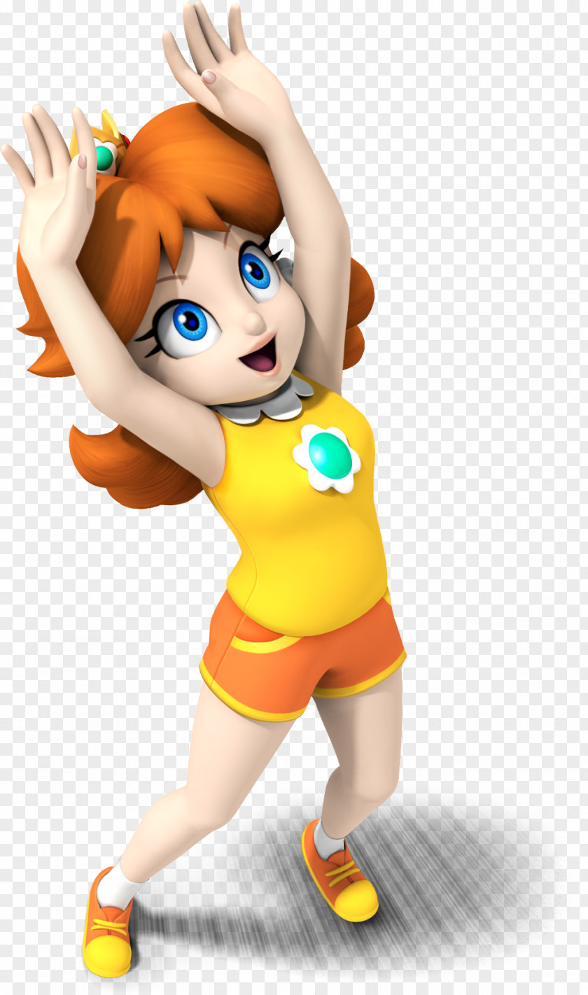 Mario Sports Mix Princess Daisy Peach Wii PNG