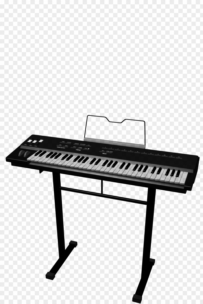 Piano Digital Electric Electronic Keyboard Musical Player PNG