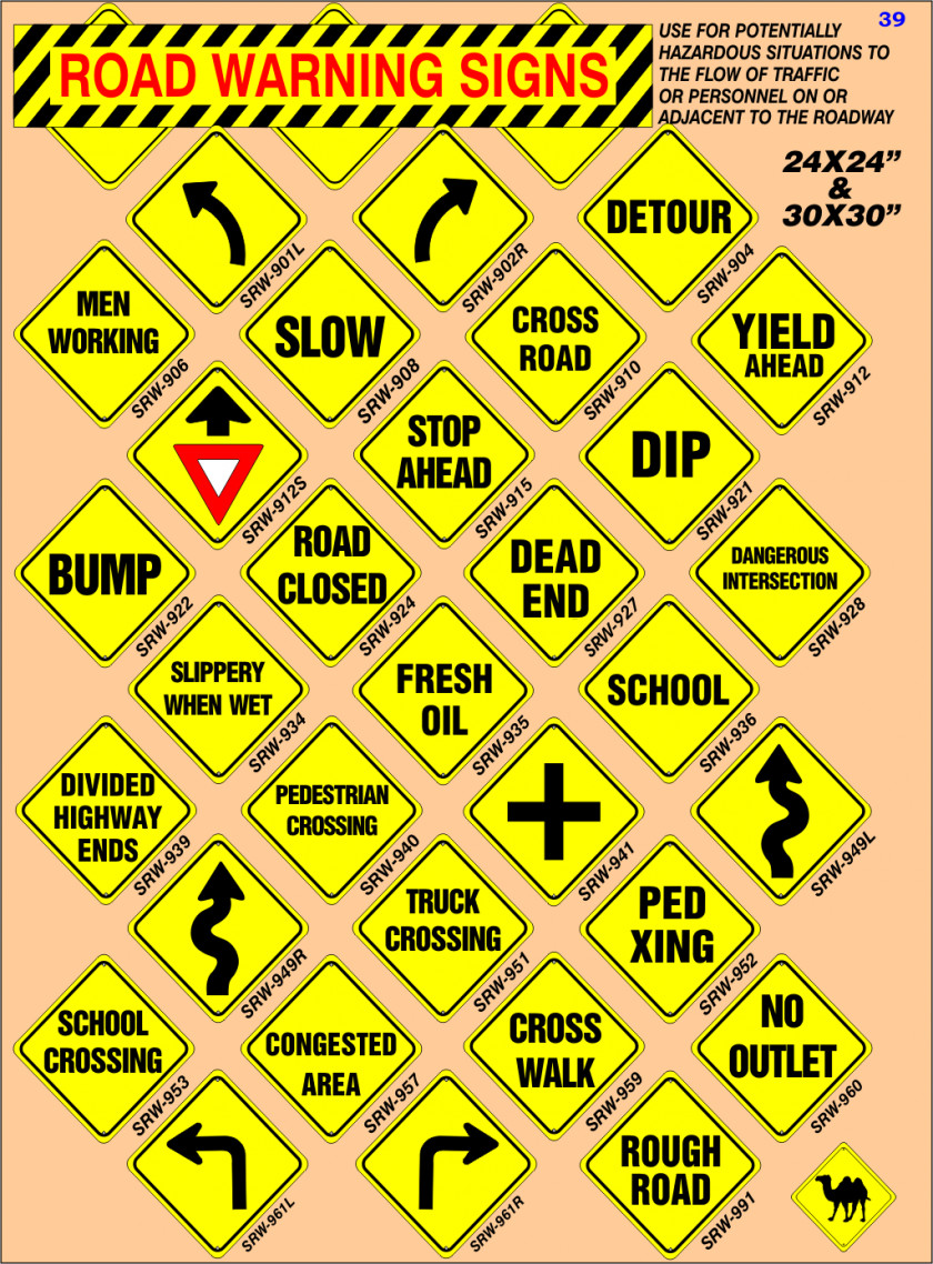 Road Danger Signs Warning Sign Traffic PNG