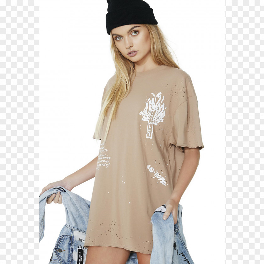 T-shirt Sleeve Shoulder Beige Costume PNG