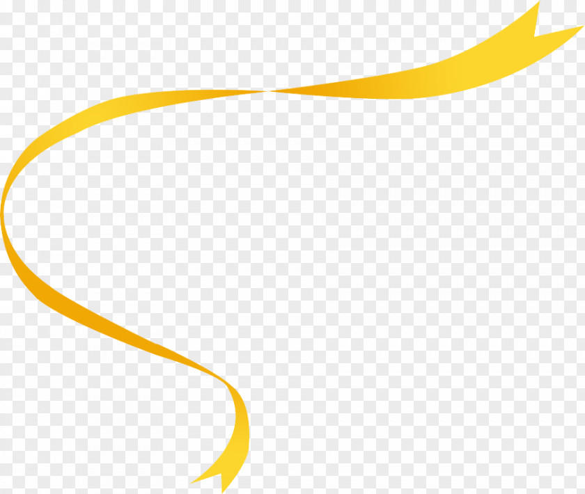 Yellow Ribbon Area Angle Clip Art PNG