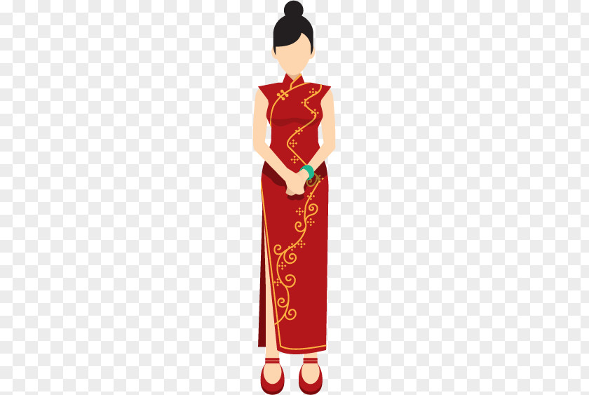 Cheongsam Robe PNG