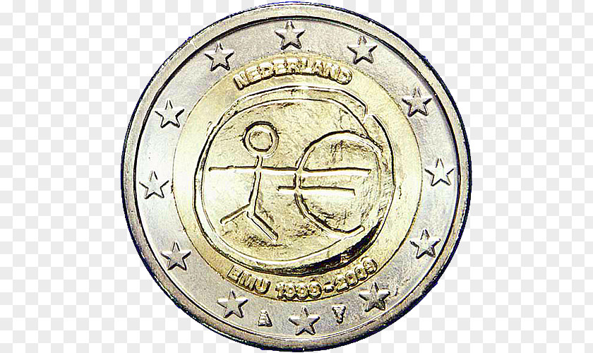 Coin Belgium Sammarinese Euro Coins 2 PNG