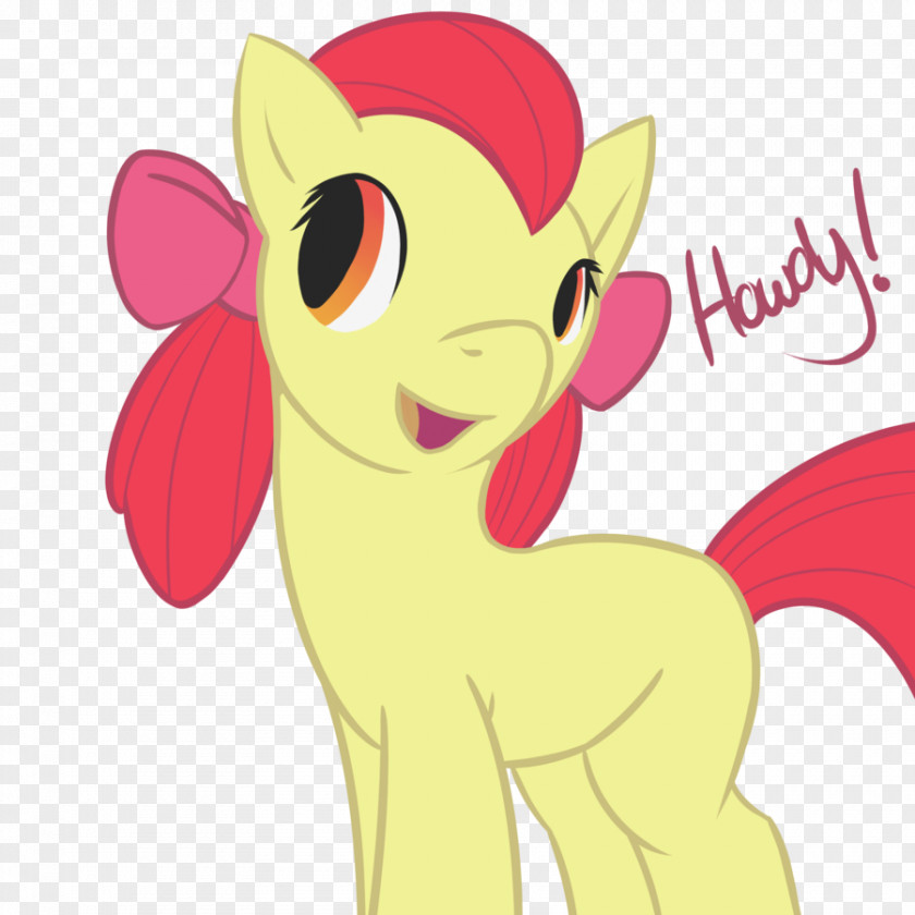 Horse Pony Apple Bloom Clip Art Image PNG